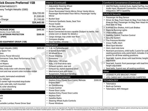 Used 2022 Buick Encore Preferred w/ Safety Package AWD/4WD image 9
