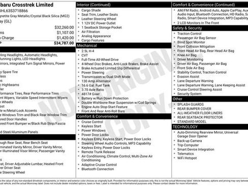 Certified 2025 Subaru Crosstrek 2.5i Limited AWD/4WD image 29