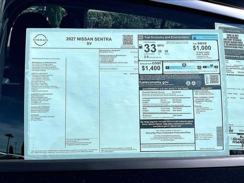 New 2027 Nissan Sentra SV FWD image 13