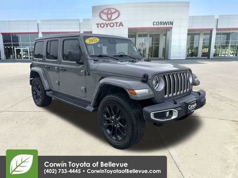 Used 2022 Jeep Wrangler Unlimited Sahara 4xe w/ Cold Weather Group image 2