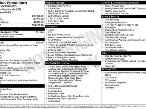 Used 2020 Subaru Forester Sport w/ Popular Package #2 image 33