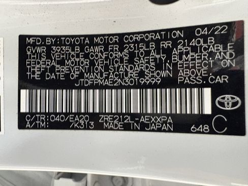 Used 2022 Toyota Corolla XLE FWD image 38