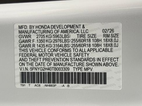 New 2026 Honda Pilot EX-L image 28