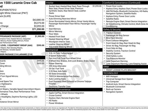 Used 2025 RAM 1500 Laramie w/ Sport Appearance Package AWD/4WD image 39