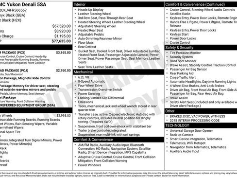 Used 2015 GMC Yukon Denali w/ Premium Package image 5