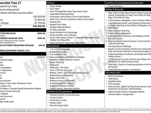 New 2026 Chevrolet Trax LT w/ Midnight Edition FWD image 3