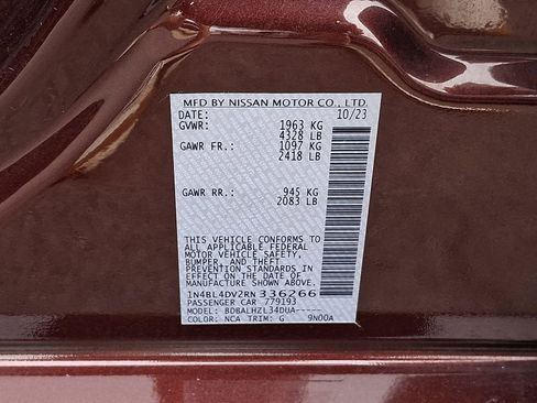 Used 2024 Nissan Altima 2.5 SV FWD image 26