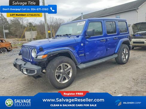 Used 2020 Jeep Wrangler Unlimited Sahara image 1