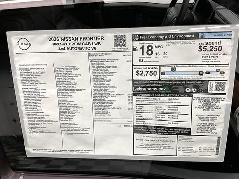 New 2026 Nissan Frontier PRO-4X w/ Pro Premium Package AWD/4WD image 41