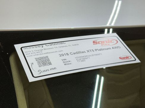 Used 2018 Cadillac XT5 Platinum w/ Driver Assist Package image 54