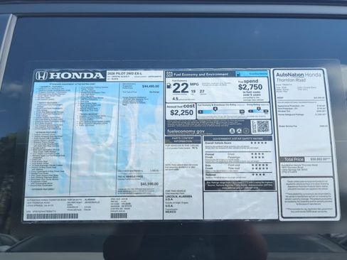 New 2026 Honda Pilot EX-L image 22