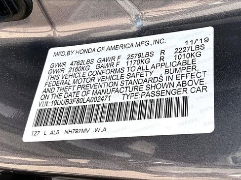 Certified 2020 Acura TLX V6 SH-AWD w/ Advance Package image 34