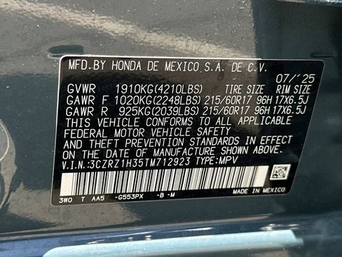 Certified 2026 Honda HR-V LX image 33