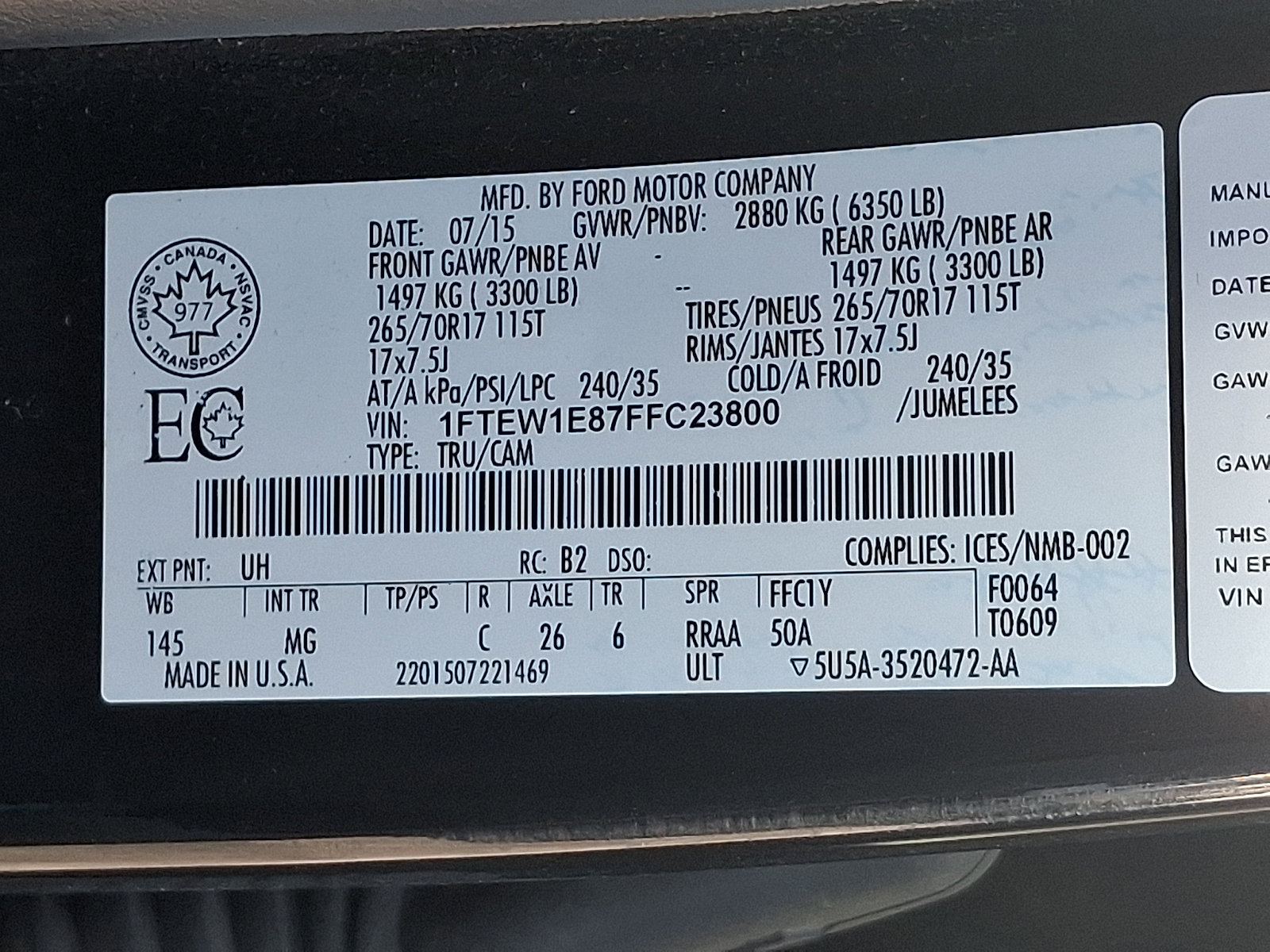 Used 2015 Ford F150 XLT AWD/4WD image 26