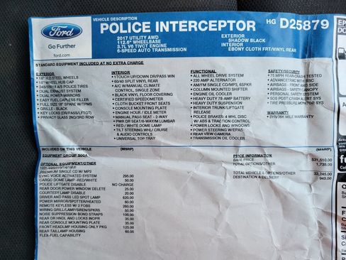 Used 2017 Ford Explorer 4WD Police Interceptor image 10