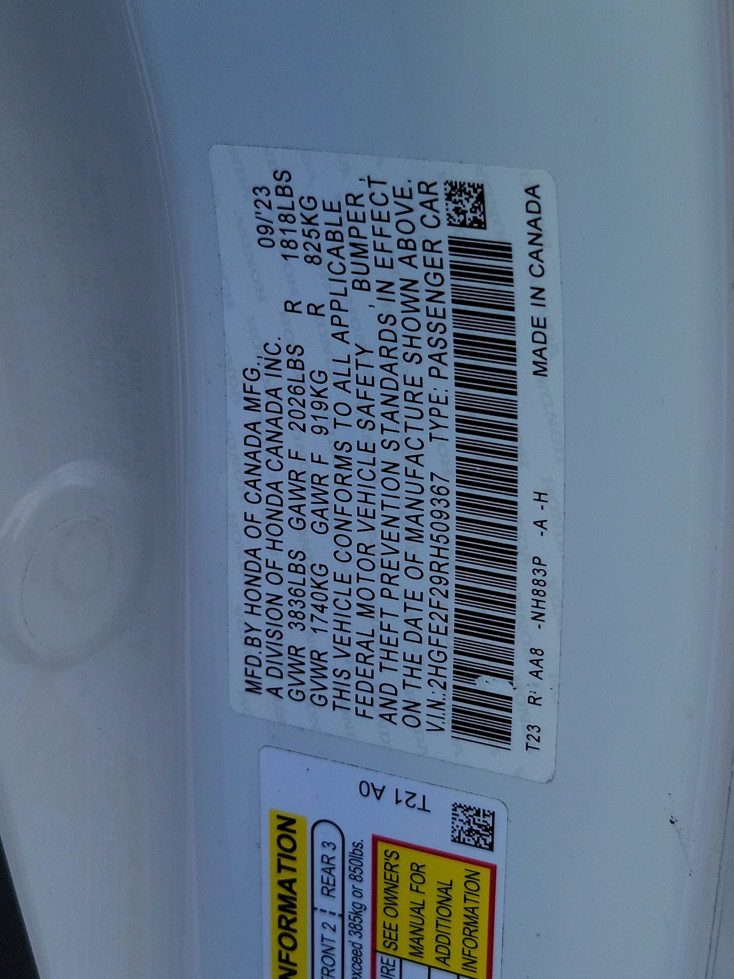 Used 2024 Honda Civic LX image 30