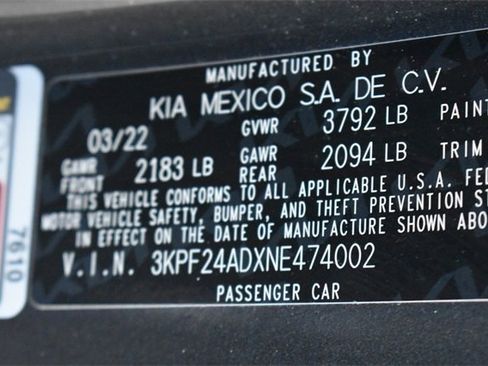 Certified 2022 Kia Forte LXS w/ LXS Technology Package image 32