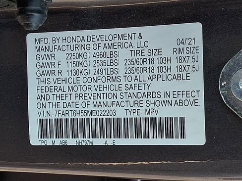 Certified 2021 Honda CR-V EX image 30