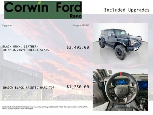 Certified 2025 Ford Bronco Raptor AWD/4WD image 3
