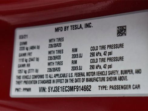 Used 2021 Tesla Model 3 Performance image 30