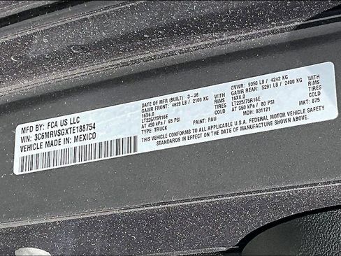 New 2026 RAM ProMaster 3500 w/ Quick Order Package 22H SLT+ FWD image 14