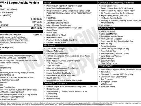 Used 2023 BMW X3 xDrive30i w/ Premium Package w/ZPA AWD/4WD image 5
