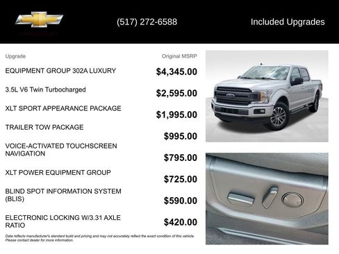 Used 2019 Ford F150 XLT w/ Equipment Group 302A Luxury AWD/4WD image 5