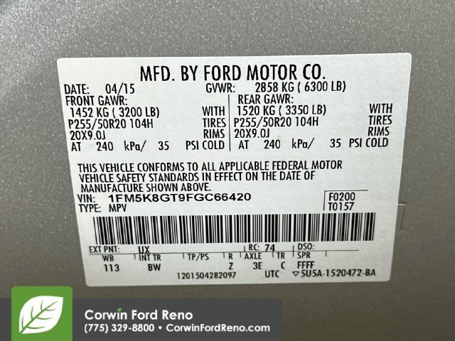 Used 2015 Ford Explorer Sport AWD/4WD image 34