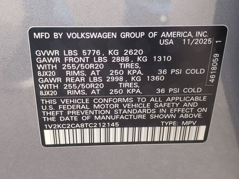 New 2026 Volkswagen Atlas Cross Sport SE AWD/4WD image 20