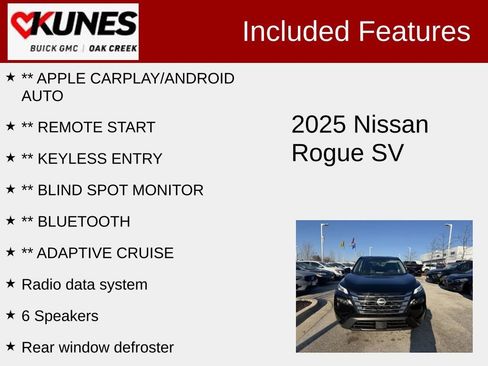 Used 2025 Nissan Rogue SV image 2