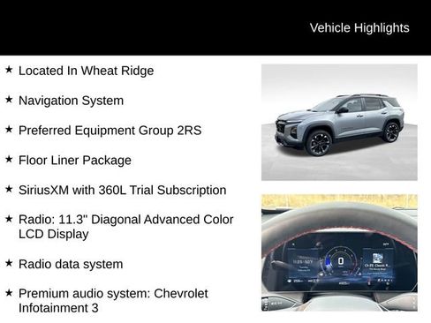 Used 2026 Chevrolet Equinox RS w/ LPO, Floor Liner Package image 7