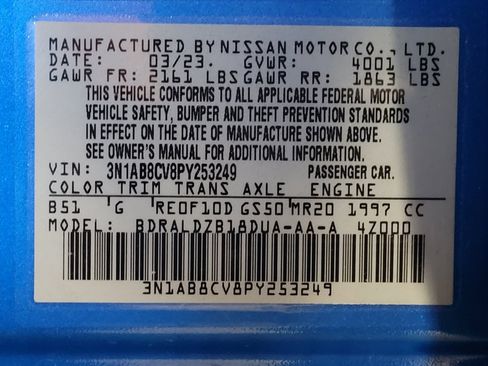 Used 2023 Nissan Sentra SV FWD image 33