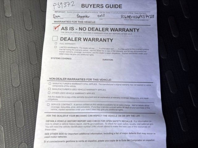 Used 2023 RAM ProMaster 3500 FWD image 40