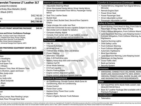 Used 2023 Chevrolet Traverse LT image 42