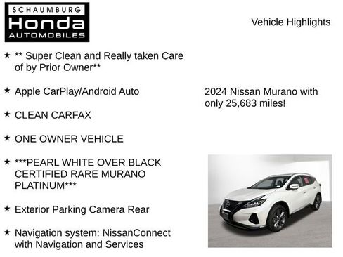 Used 2024 Nissan Murano Platinum w/ Cargo Package AWD/4WD image 8