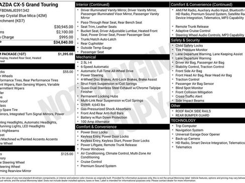 Used 2018 MAZDA CX-5 Grand Touring w/ Premium Package image 2