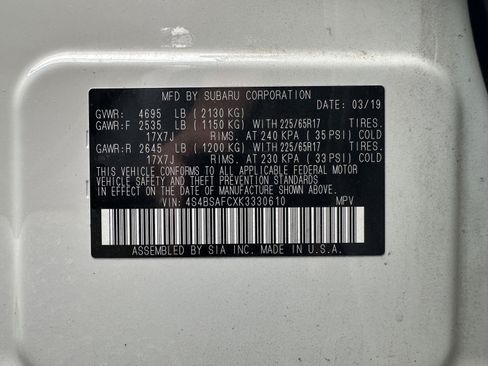 Used 2019 Subaru Outback 2.5i Premium AWD/4WD image 15