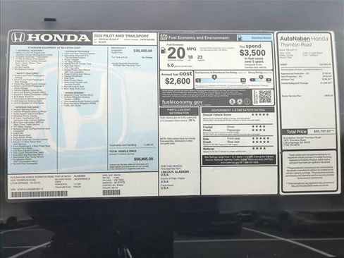 New 2025 Honda Pilot TrailSport image 22