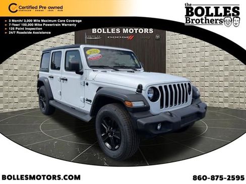 Certified 2022 Jeep Wrangler Unlimited Sport AWD/4WD image 1