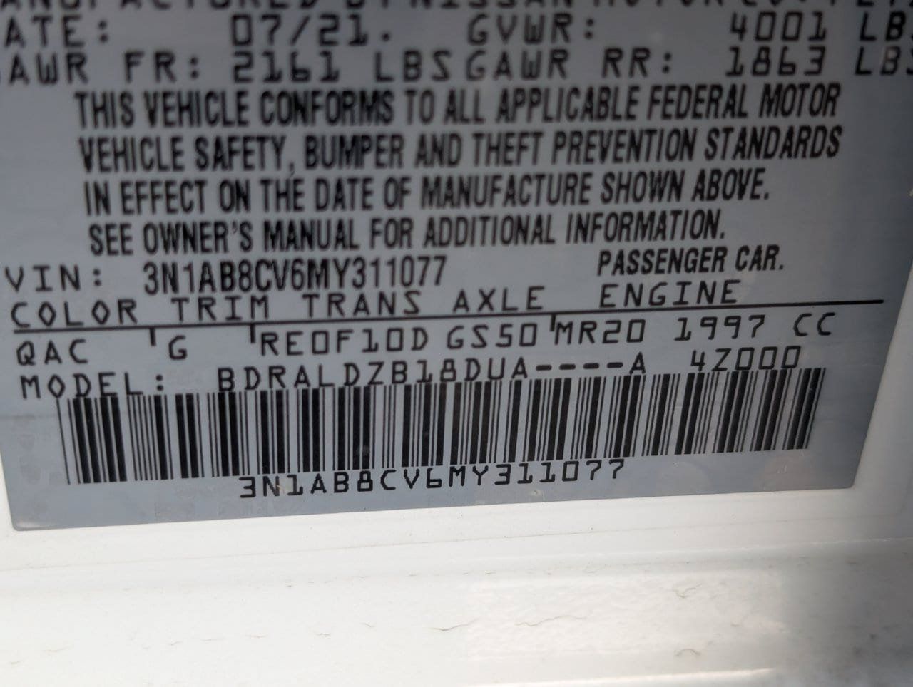 Used 2021 Nissan Sentra SV FWD image 28