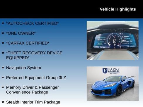 Used 2024 Chevrolet Corvette Z06 w/ Z07 Performance Package RWD image 4