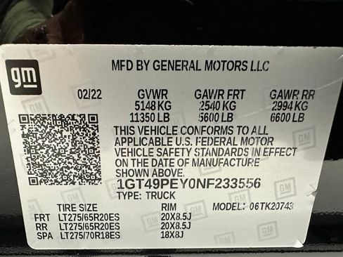 Used 2022 GMC Sierra 2500 AT4 image 11