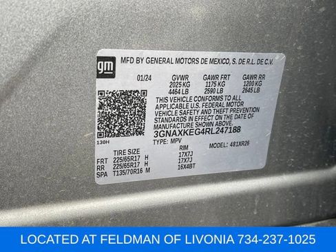 Certified 2024 Chevrolet Equinox LT w/ LPO, Floor Liner Package FWD image 10