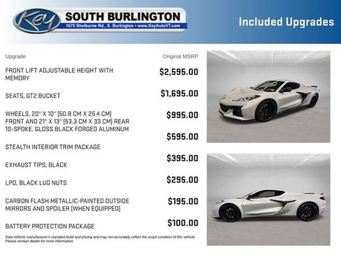 Used 2026 Chevrolet Corvette Z06 w/ Stealth Interior Trim Package RWD image 3