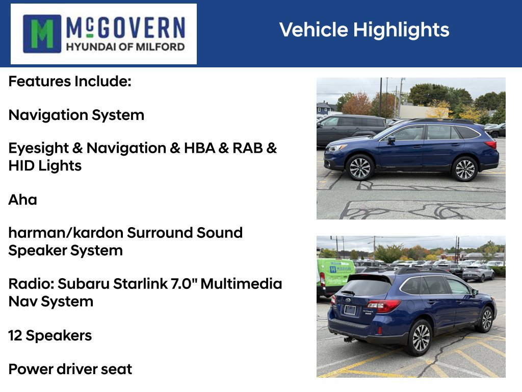 Used 2017 Subaru Outback 2.5i Limited AWD/4WD image 4