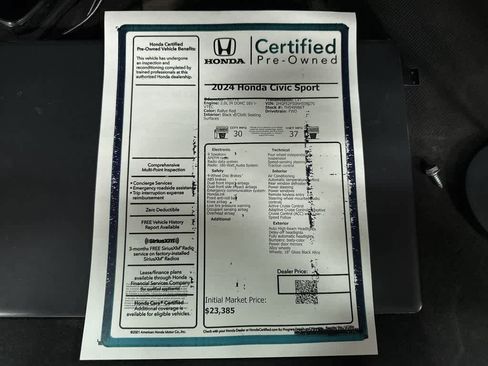 Used 2024 Honda Civic Sport image 13