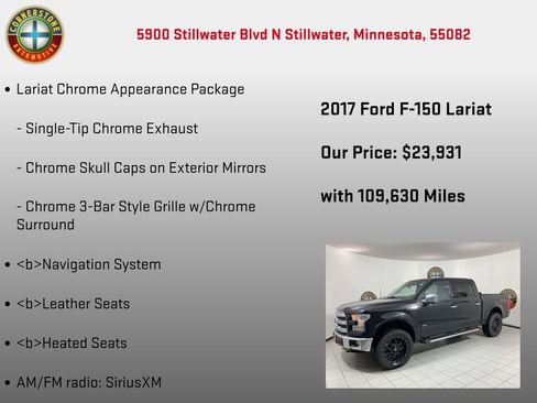 Used 2017 Ford F150 Lariat AWD/4WD image 20