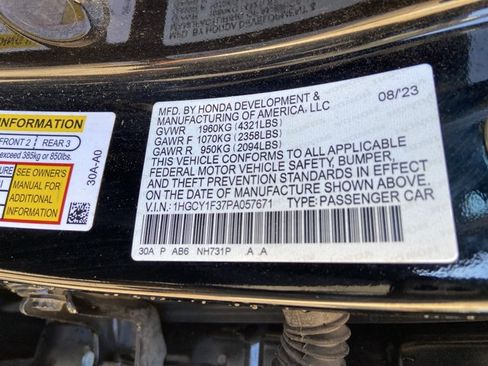 Used 2023 Honda Accord EX image 32