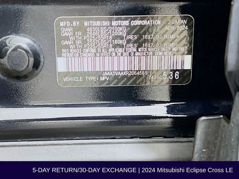 Used 2024 Mitsubishi Eclipse Cross LE image 33