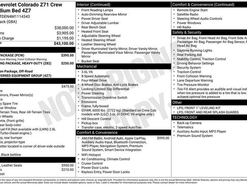 Used 2021 Chevrolet Colorado Z71 w/ Safety Package image 4